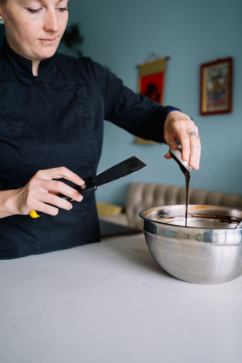 It began with melted chocolate