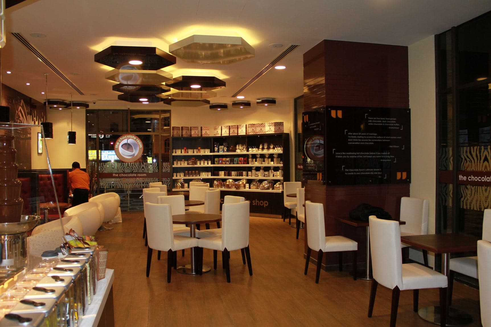 Inside The Chocolate Room café